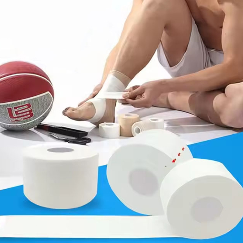 Hengittävä joustava kangasnauhallinen urheiluteippi