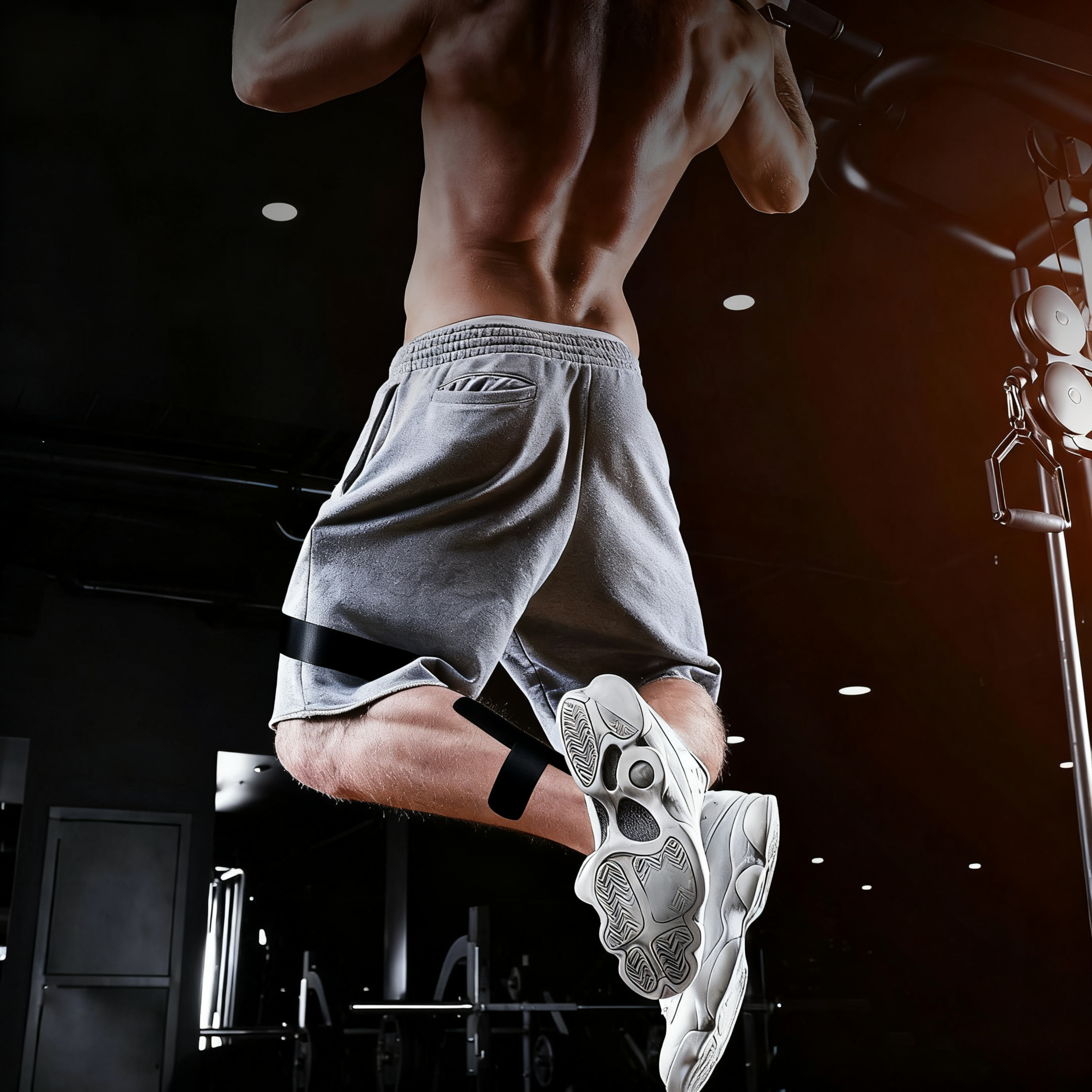 Pre-Cut Kinesiology Tape Muscle Patch pohkeelle